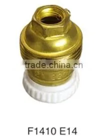 Hot Sale Copper Alluminium Iron Golden Lamp Holder Base Light Bulb Socket Cap E26 E27 B22 E14 thumbnail-6