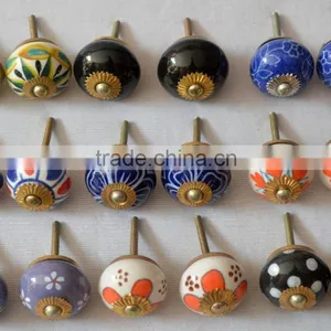 New Mix Design Hand Painted Door Ceramic Knobs thumbnail-3
