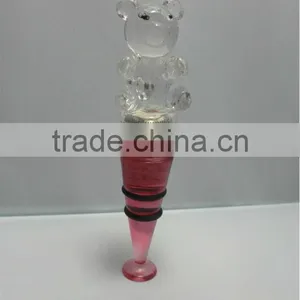 Latest Design Acrylic Led Color Changing Bar Wine Bottle Stopper Accessories thumbnail-5