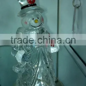 High Quality Glass Snowman With Candle Holder thumbnail-2