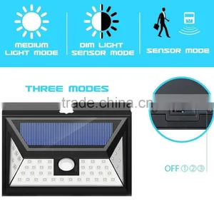 44 LED Solar Security Light With 5 LEDs Both Side, 120 Degree Wide Angle Motion , Outdoor Waterproof Led Street Light thumbnail-3