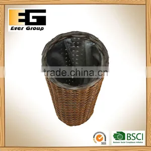 Brown Hand Woven Flowerpot With PVC Inner/Garden Planter thumbnail-2