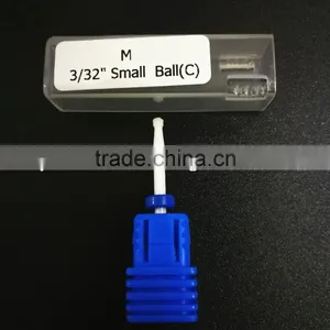 Shank Diameter 2.3mm Medium Type Ceramic Burr For Nail 1 Piece Huaxing Small Ball Head Huaxing Head Diameter thumbnail-1