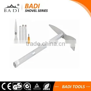 Multifunction Aluminum Handle Folding Camping Survival Pickaxe and Hoe With Fire Starter thumbnail-1