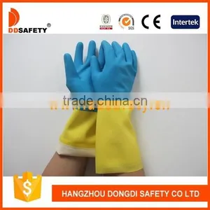 Hot Sale Latex Gloves With Double Colors Household Gloves From Ddsafety thumbnail-1