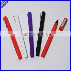 2014 Cheap Popular Advertising Black Square Ball Pen thumbnail-1