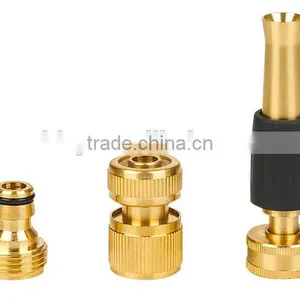 4" Metal Spray Nozzle Set With Brass Water Spray Nozzle Brass Tap Adaptor Brass Quick Connector thumbnail-1