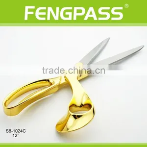 S8-1024C 30cm Stainless Steel Blades With Zinc Alloy Handle Tailoring Scissors thumbnail-3