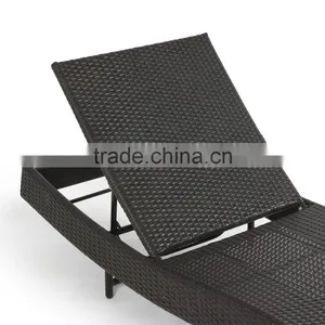 Patio Garden Rattan Adjustable Pool Chaise Lounge Chair thumbnail-3