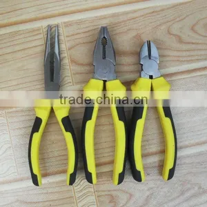 YF423 Fine Polished High Quality Plier Swith Double Color Handle thumbnail-1