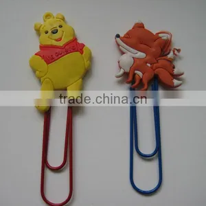 Customized PVC 3d Cartoon Paper Clip thumbnail-3
