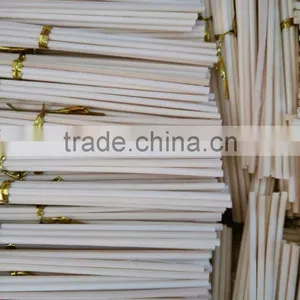 3mm*17.5cm*8pcs/pack Natural Rattan Stick Packaged With Gold Metal Strap for Reed Diffuser thumbnail-2