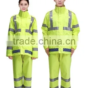 Waterpoof Orange High Visibility Reflective Winter Warm Safety Jacket thumbnail-5