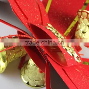 HFR-T309 Christmas Bowknot and Bell Pendants Big Lots Christmas Decorations thumbnail-3