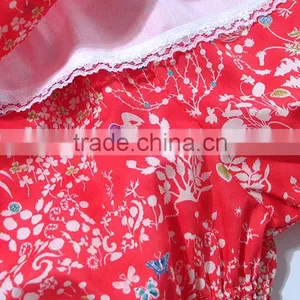 New Design OEM 100% Cotton Woven Printed Baby Girl Clothes Set thumbnail-4