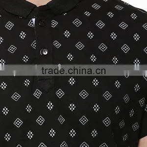 New Trendy White Polo Shirt With Spot Print Knock off Polo Shirts thumbnail-4