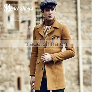 Fashion Long Wool Men Coat Design thumbnail-3