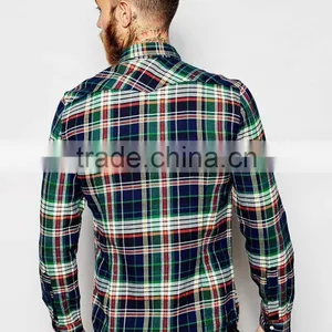 Chinese Manufacture Mens Stylish Check Shirt Bulk Sale thumbnail-2