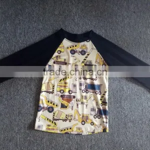 Boya Baby Easter Boutique Clothing Ruffle Raglan T-shirt With Bunny Printed Pattern thumbnail-4