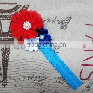 Hot Selling Sparkle Pearl Centered Baby Girls Headband Wholesale thumbnail-3