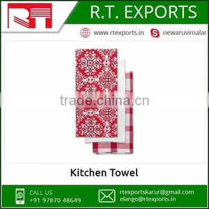 Kitchen Eco-Friendly Square Stripe 100%Cotton Towels thumbnail-1