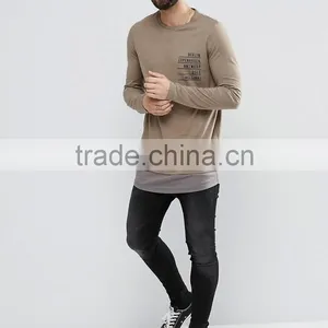 Guangzhou Shandao Autumn High Quality Custom Brand Men Tee Shirt Long Sleeve With Printing thumbnail-5