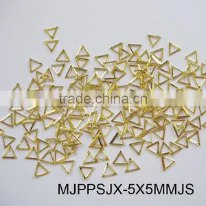 Triangle Hole Shape Studs For Nail Decoration 5x5mm Gold Studs For Nail thumbnail-1