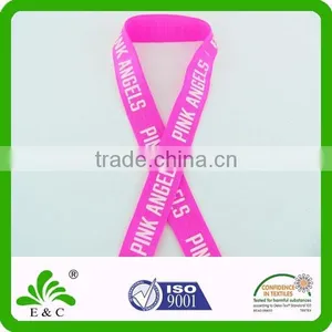 Custom Pink Color Screen Printing With Logo Design Bracelet Hair Band thumbnail-2