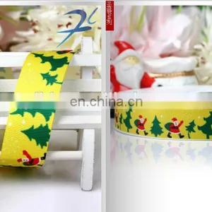 Hot Sell Custom Heat Transfer Printed Christmas Ribbon thumbnail-6