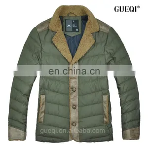 2015 Fur Collar and Placket pu Cuff Softshell Jacket thumbnail-1