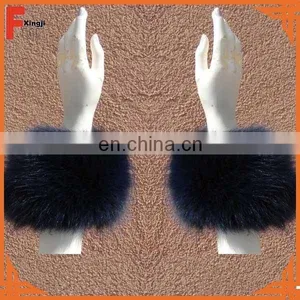 Natural Color Real Fox Fur Cuff thumbnail-1