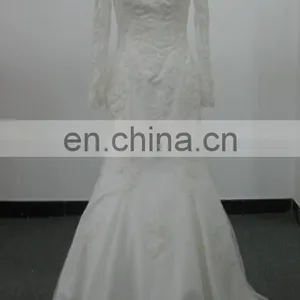 EBX-10 Long Sleeve off Shoulder Lace Wedding Dress thumbnail-1