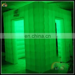 Wholesale Inflatable Indoor Party Tents With LED Light Decoration Spray Photo Booth For Sale thumbnail-3