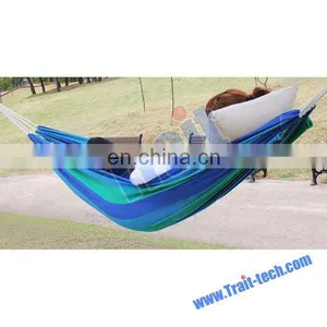 Wholesale Cotton Stripe Outdoor Portable Hammock Prices Cheap Swing Bed thumbnail-1