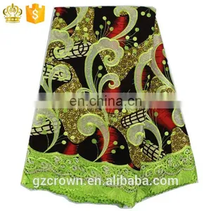 2017High-quality Top Fashion New Designs French Lace Wax Print Fabric African Lace for Make ClothesH170111014 thumbnail-6