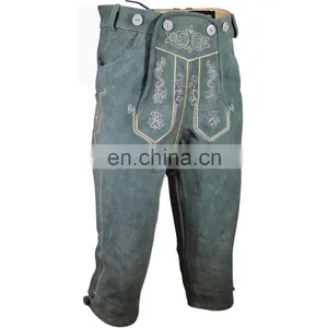 Knee Lederhosen, Trachten Lederhosen, Bavarian Clothing, Bavarian Lederhosen (Oktoberfest Clothing) thumbnail-1