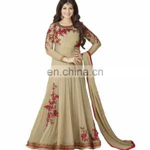 2017 Floral Embroidery Style Party Wear Anarkali Suits / Womens Occasion Wear Anarkali Suits 2017 (anarkali Dresses) thumbnail-1