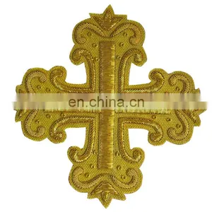Church Hand Embroidery Cross Badges thumbnail-1