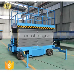 7LSJY Shandong SevenLift High Hand Truck Mobile Electric Water Hydraulic Lift Table thumbnail-3