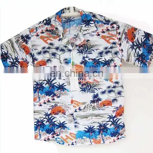 Rayon Printed Beach Hawaiian Shirts thumbnail-1