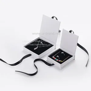 Factory Wholesale Customization Pearl Necklace Jewelry Box Jewelry Ring Necklace and Bracelet Packaging Box thumbnail-5
