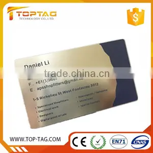 Silver Stainless Steel Metal Business Card With Hollow Logo thumbnail-2