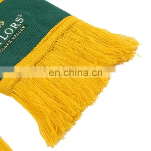 Sports Knitted Warm Football Fans Club World Scarf 100% Acrylic Carton Custom Logo Jacquard Knitted Scarfs thumbnail-4