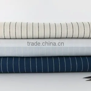 Stripe Fabric,yarn Dyed Fabric for Pants,linen Cotton Fabric thumbnail-2