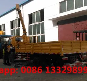 Dongfeng Duolika LHD/RHD 3.2 Tons Telescopic Crane Boom Mounted on Truck for Sale thumbnail-4