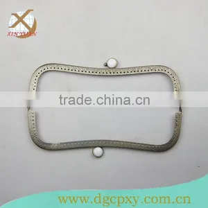 2015 Newest Metal Frame for Purse Bags With Coins White Gems thumbnail-2