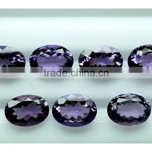 14x10mm Oval AAA Quality Natural Brazilian Amethyst Calibrated Size 10x14mm Faceted Oval Cut thumbnail-1