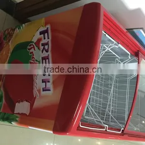 -18 Degree Sliding Glass Door Ice Cream Chest Freezer thumbnail-3