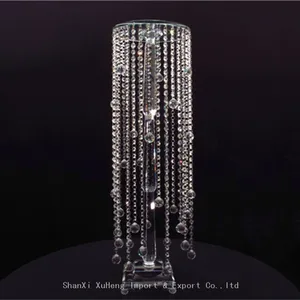 Elegant Crystal Glass Flower Stand For Wedding Decorations Centerpieces thumbnail-1