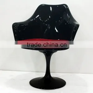Cafe Replica Classic Tulip Armchair Fiberglass Chair Designed by Eero Saarinen thumbnail-1